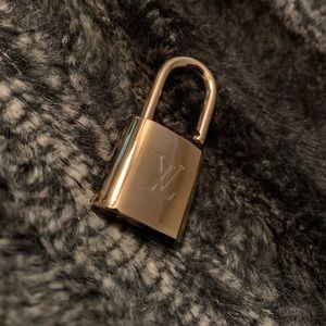 Gold Louis Vuitton Lock NO KEY
